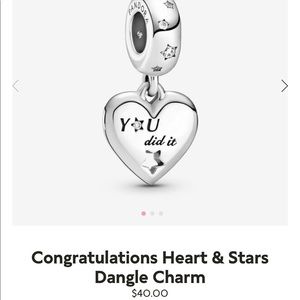 Pandora Charm - Congratulations you did it!